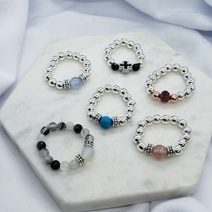 Handmade Silver Gemstone Rings